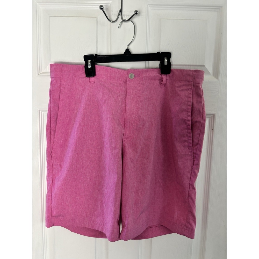 Nicklaus Eco Choice Men's 35x10.5 Pink Golf Moisture Wicking Shorts